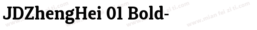 JDZhengHei 01 Bold字体转换